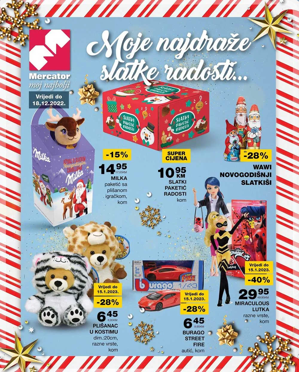 MERCATOR akcija DECEMBAR 2022. sniženje traje do 18.12.2022