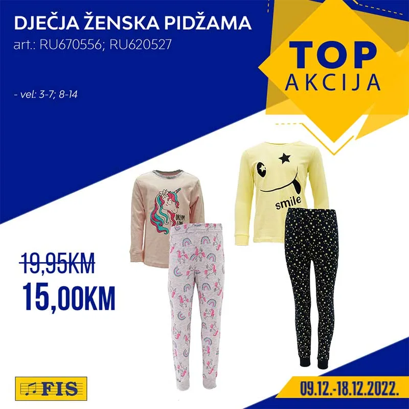 FIS Top akcija traje od 9.12. do 18.12.2022. FIS 12
