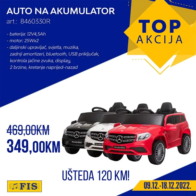 FIS Top akcija traje od 9.12. do 18.12.2022. FIS 17