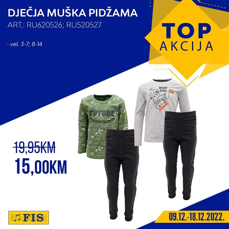 FIS Top akcija traje od 9.12. do 18.12.2022. FIS 13