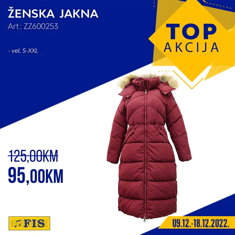FIS Top akcija traje od 9.12. do 18.12.2022. FIS 10