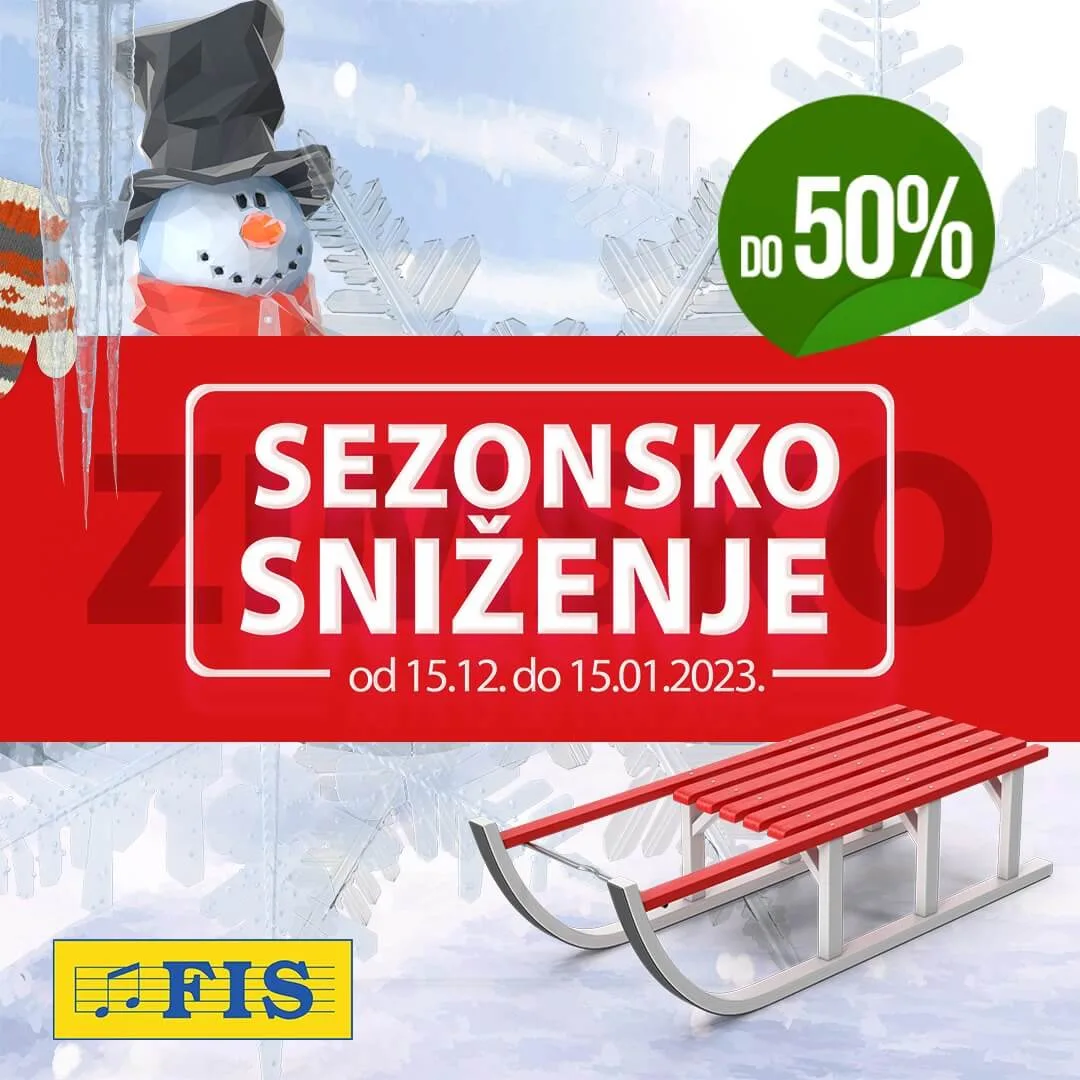 FIS sezonsko snizenje DECEMBAR 2022.