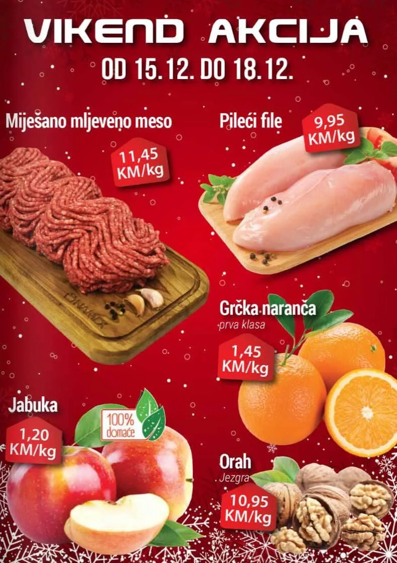 NAMEX Vikend akcija DECEMBAR 2022. Akcija traje od 15.12. do 18.12.2022.NAMEX