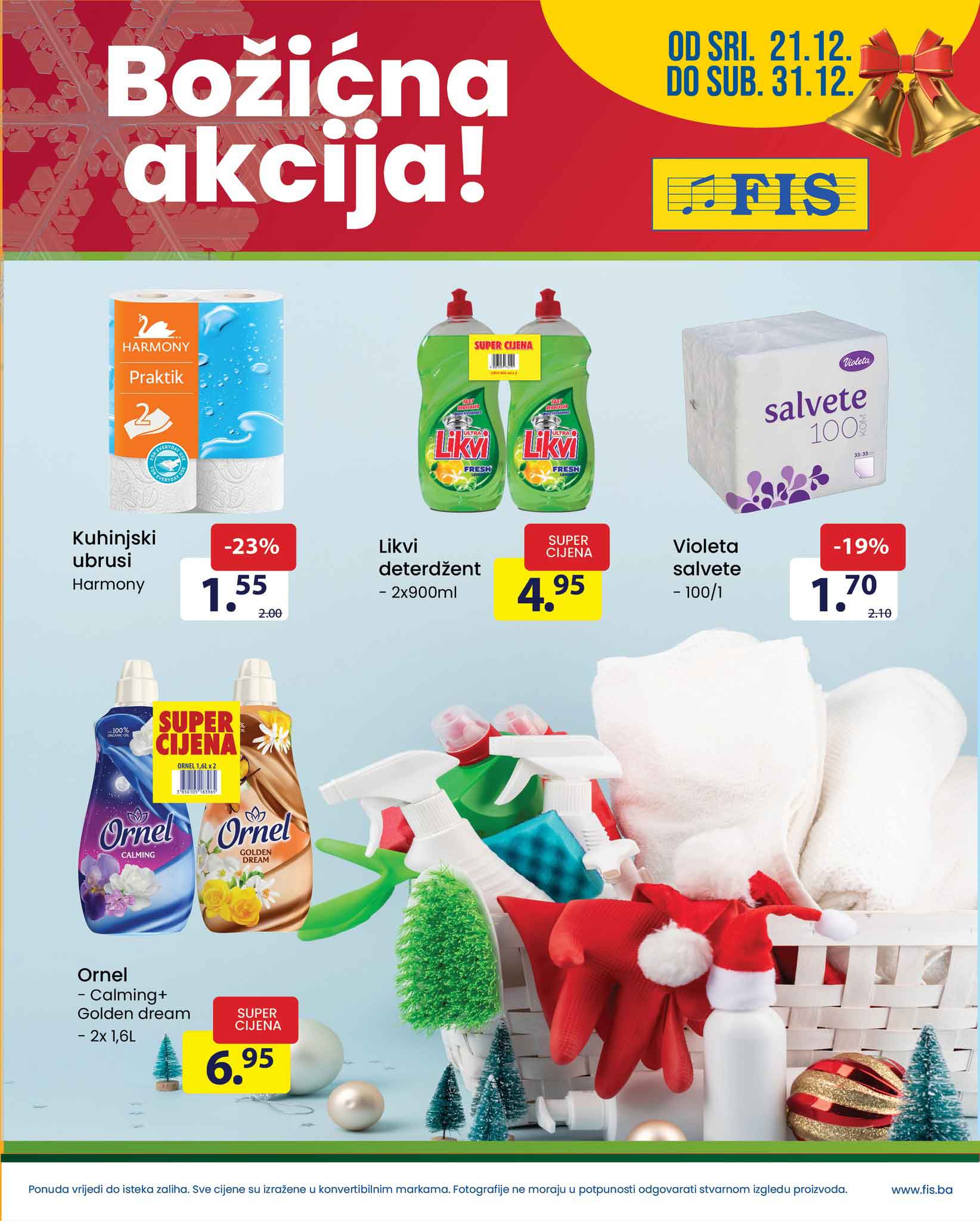 FIS Bozicna akcija DECEMBAR 2022. Snizenje traje do 31.12.2022.FIS akcija 04
