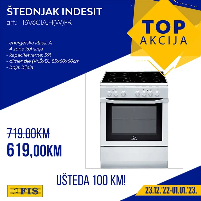 FIS Top akcija DECEMBAR 2022. Snizenje traje do 1.1.2023.FIS AKCIJA 07