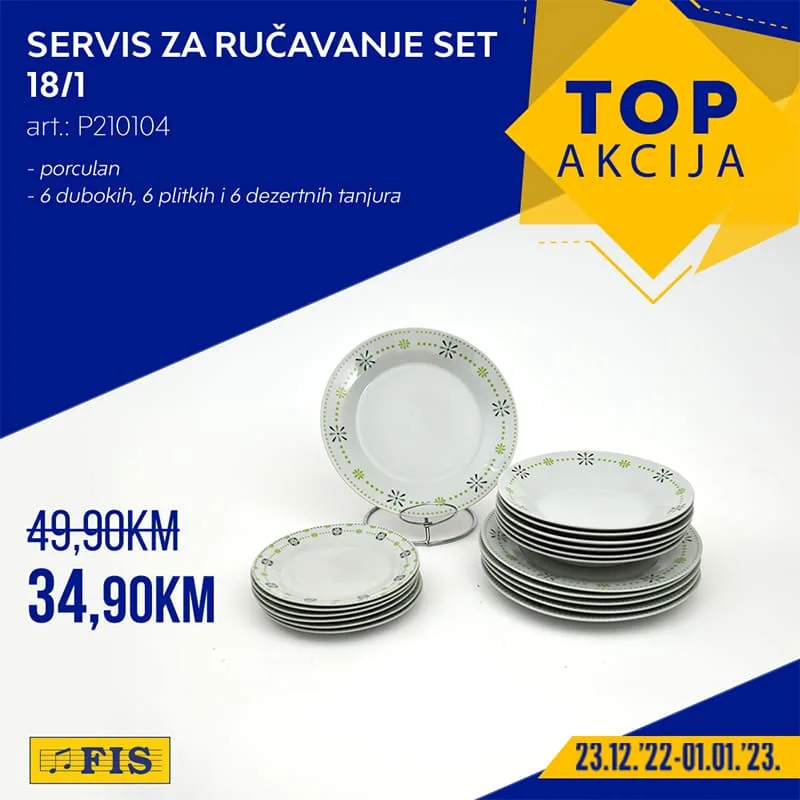FIS Top akcija DECEMBAR 2022. Snizenje traje do 1.1.2023.FIS AKCIJA 09