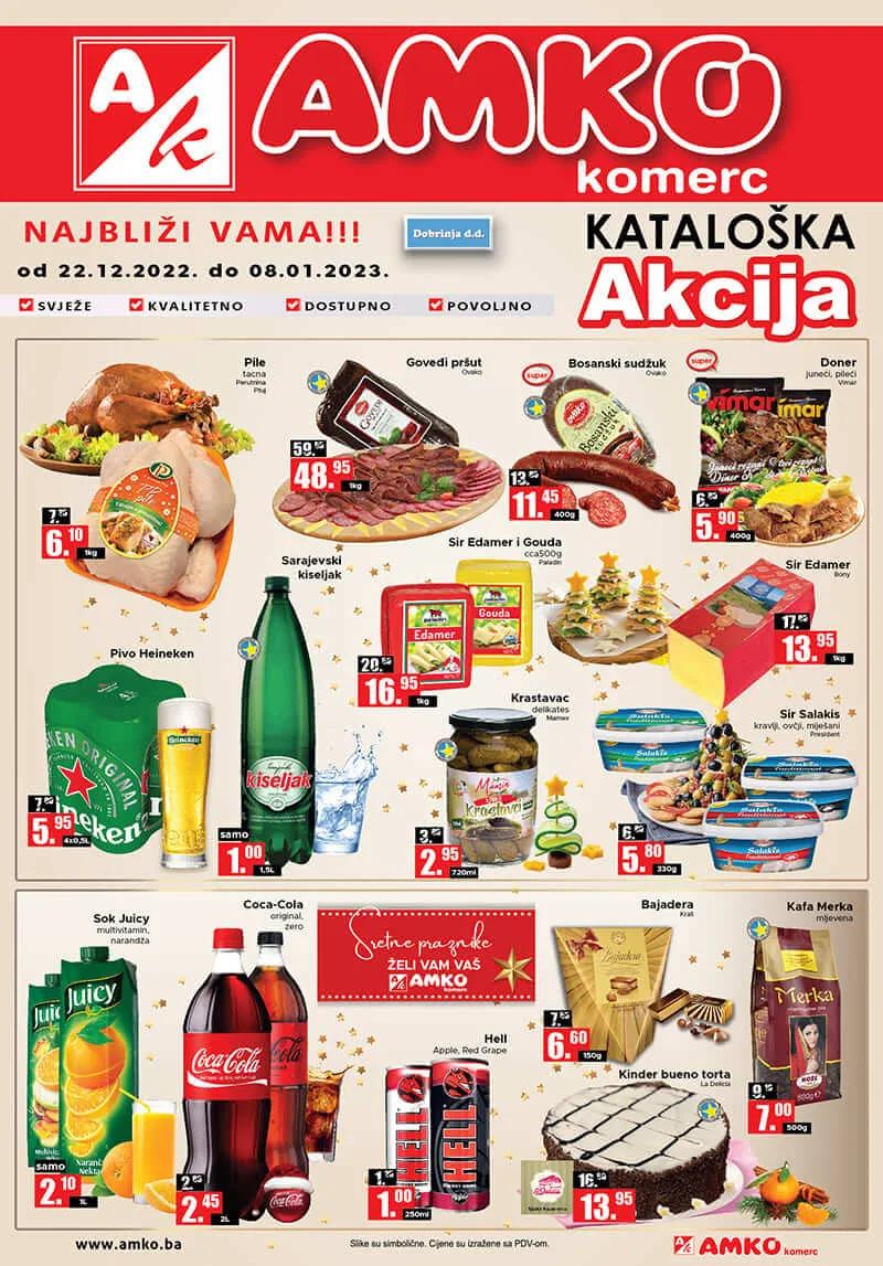 AMKO katalog DECEMBAR i JANUAR 2023. Akcija traje do 8.1.2023.AMKO katalog 01