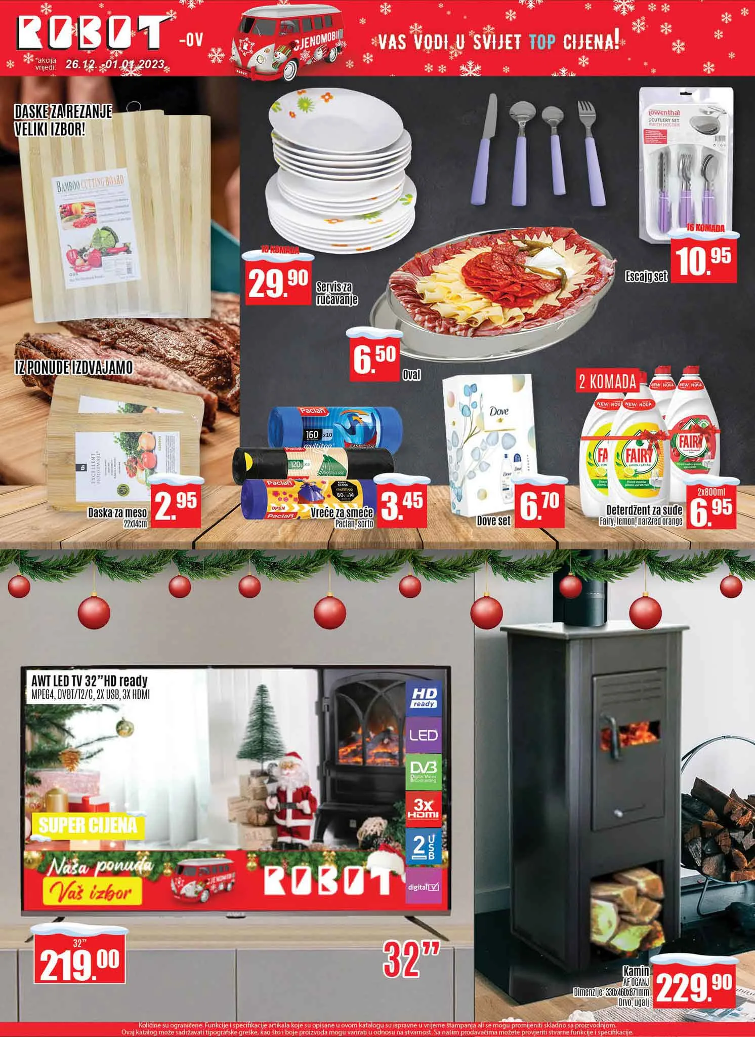ROBOT akcija DECEMBAR 2022. Snizenje traje od 26.12. do 1.1.2023.ROBOT akcija 03