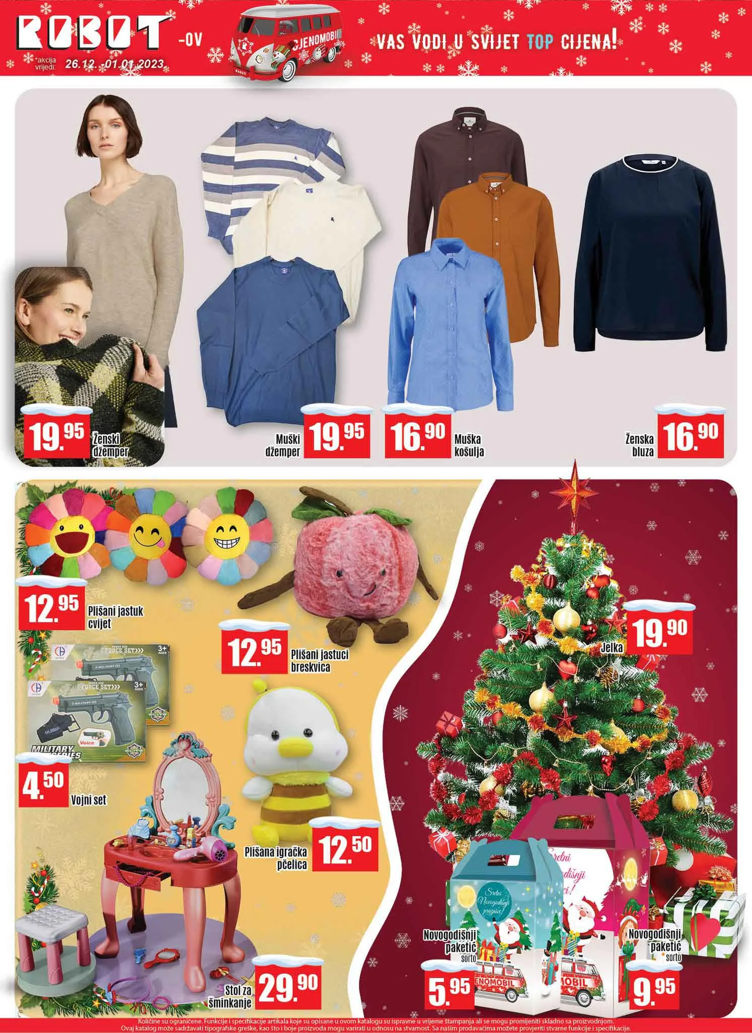 ROBOT akcija DECEMBAR 2022. Snizenje traje od 26.12. do 1.1.2023.ROBOT akcija 04