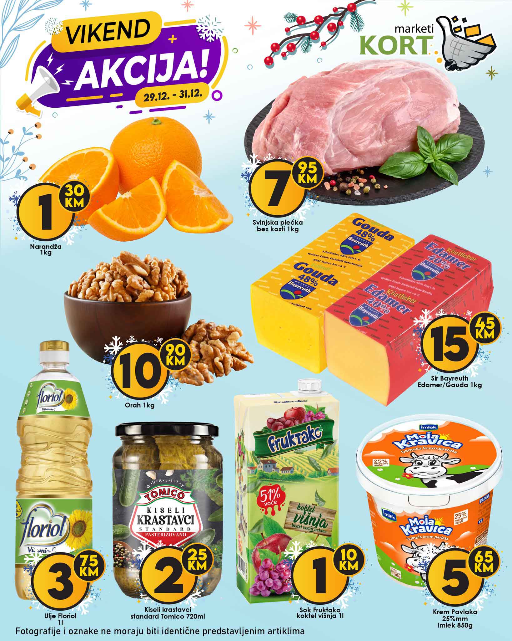 KORT Vikend akcija DECEMBAR 2022. Snizenje traje od 29.12. do 31.12.2022.KORT vikend akcija 1