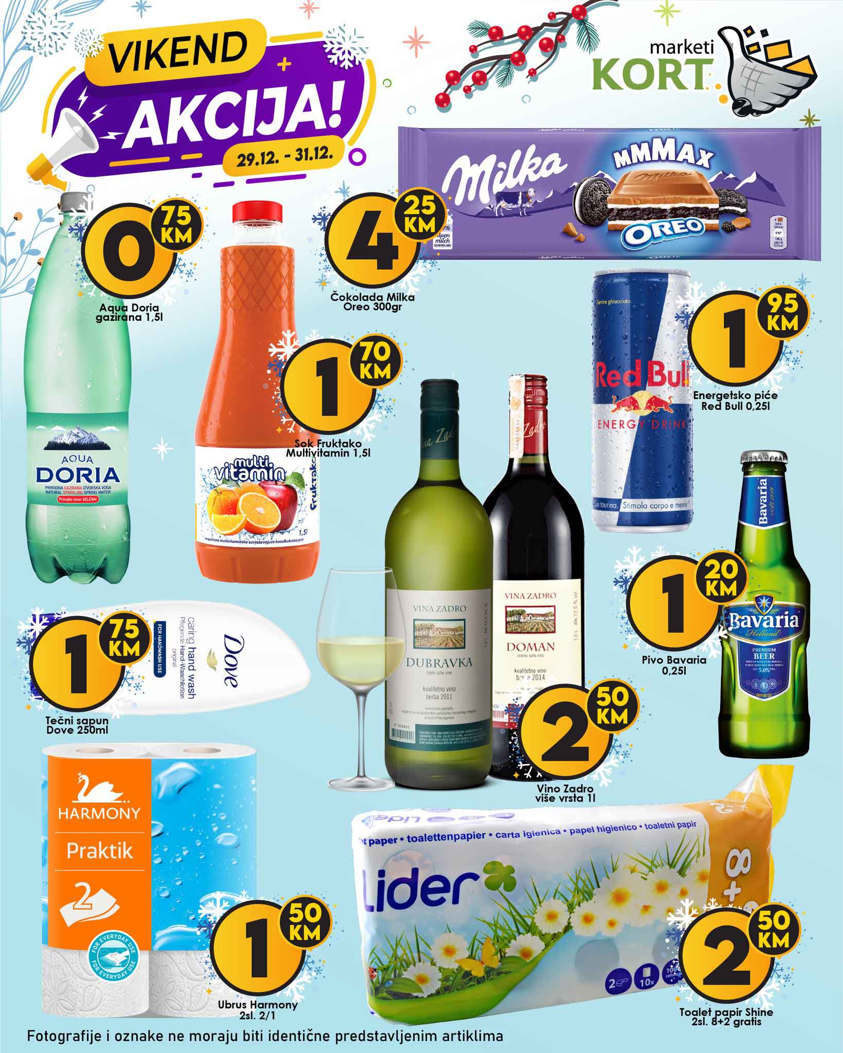 KORT Vikend akcija DECEMBAR 2022. Snizenje traje od 29.12. do 31.12.2022.KORT vikend akcija 2