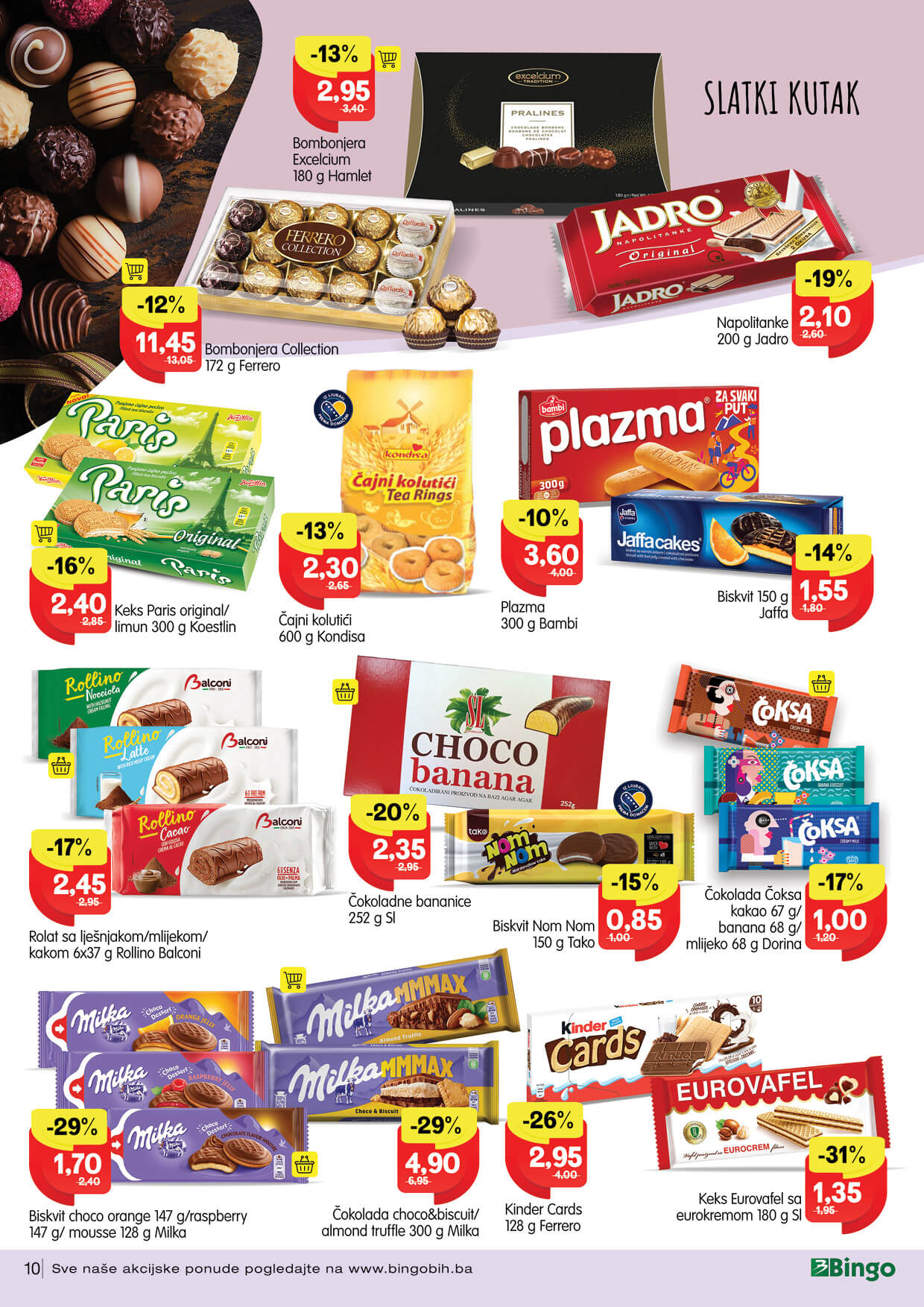 BINGO akcija JANUAR 2023. Snizenje traje od 3.1. do 15.1.2023.BINGO katalog 10