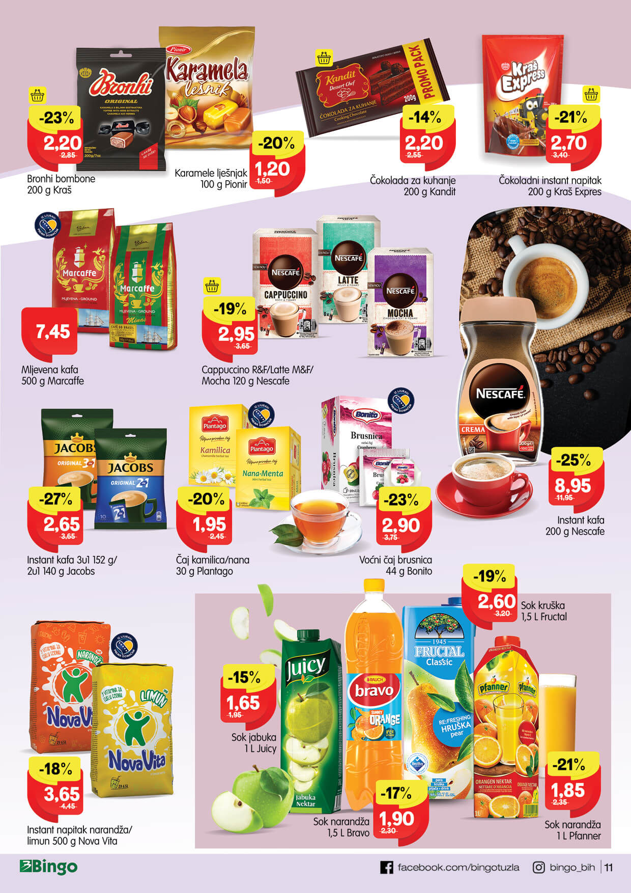 BINGO akcija JANUAR 2023. Snizenje traje od 3.1. do 15.1.2023.BINGO katalog 11