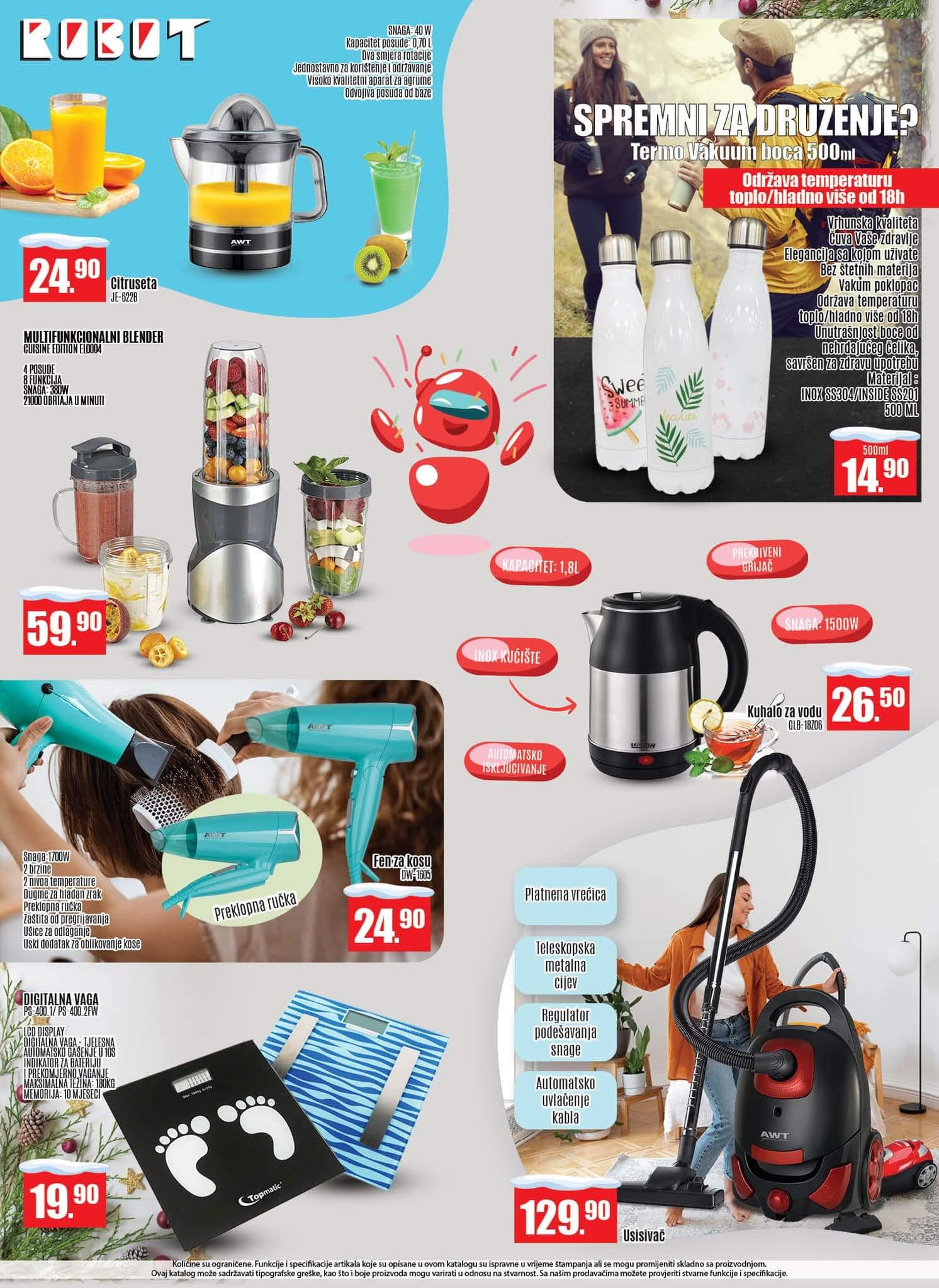 ROBOT akcija JANUAR 2023. Snizenje traje od 6.1. do 15.1.2023. ROBOT katalog 16
