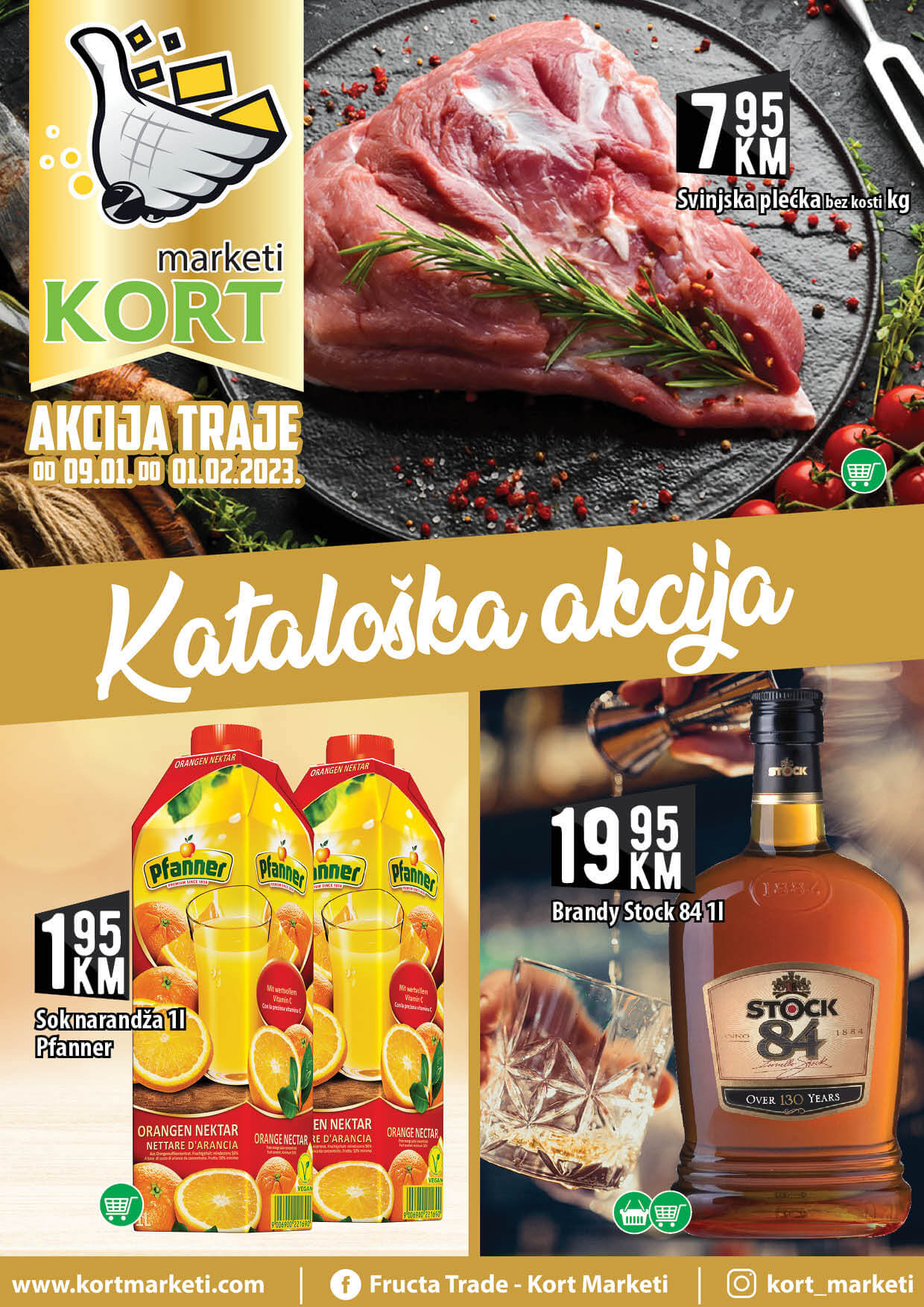 KORT katalog JANUAR 2023. KORT akcija traje od 9.1. do 1.2.2023. KORT katalog 01