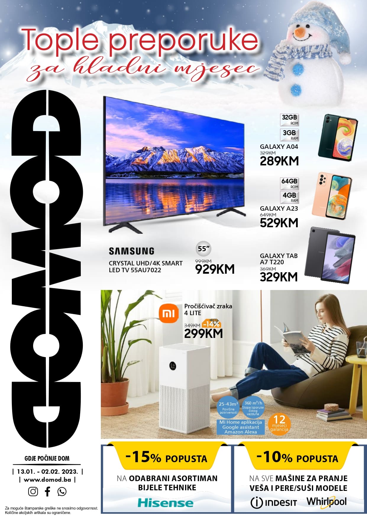 DOMOD akcija JANUAR i FEBRUAR 2023. DOMOD katalog traje do 2.2.2023. page 0001