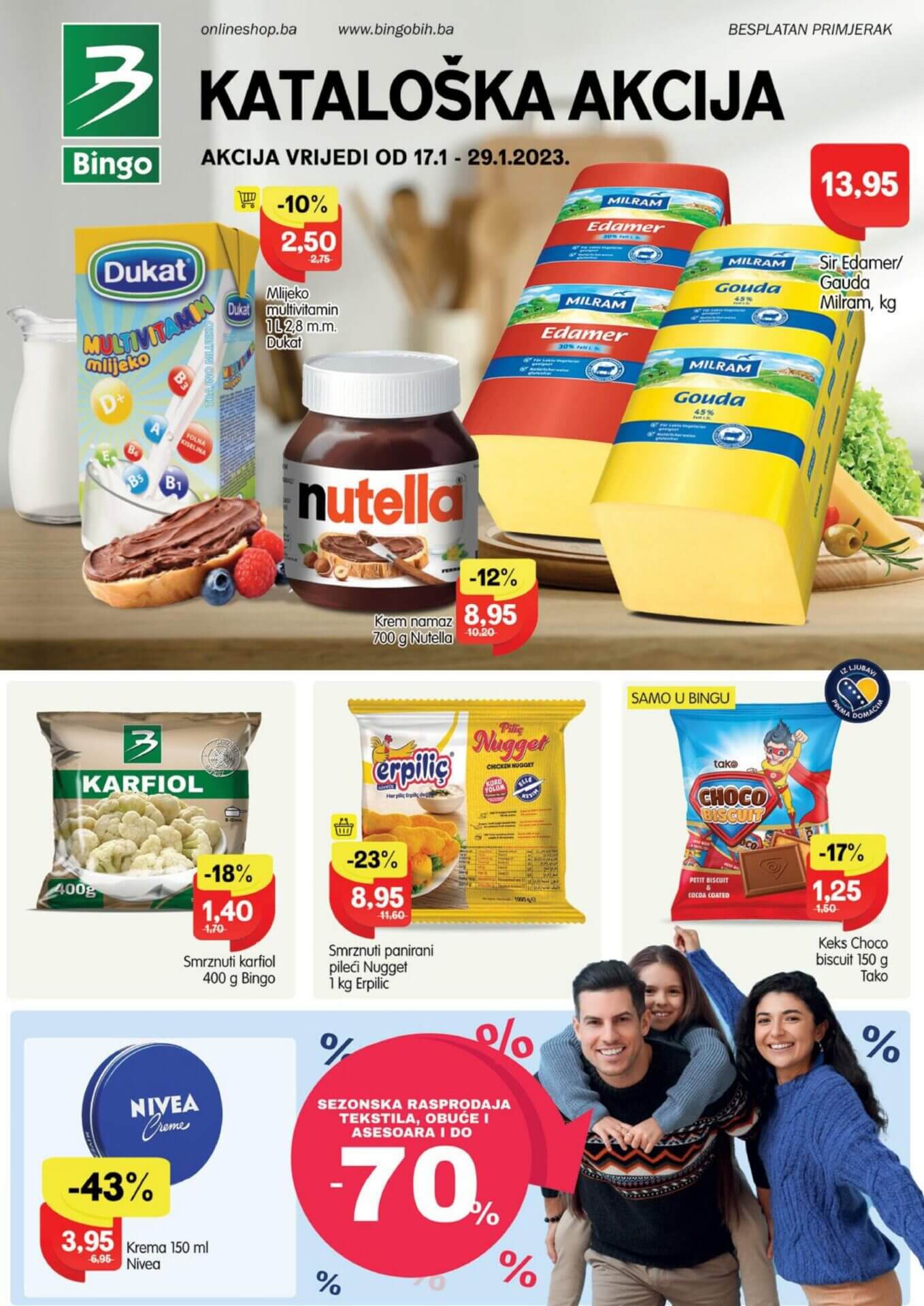 BINGO katalog JANUAR 2023. Nova BINGO akcija traje od 17.1. do 29.1.2023. page 0001