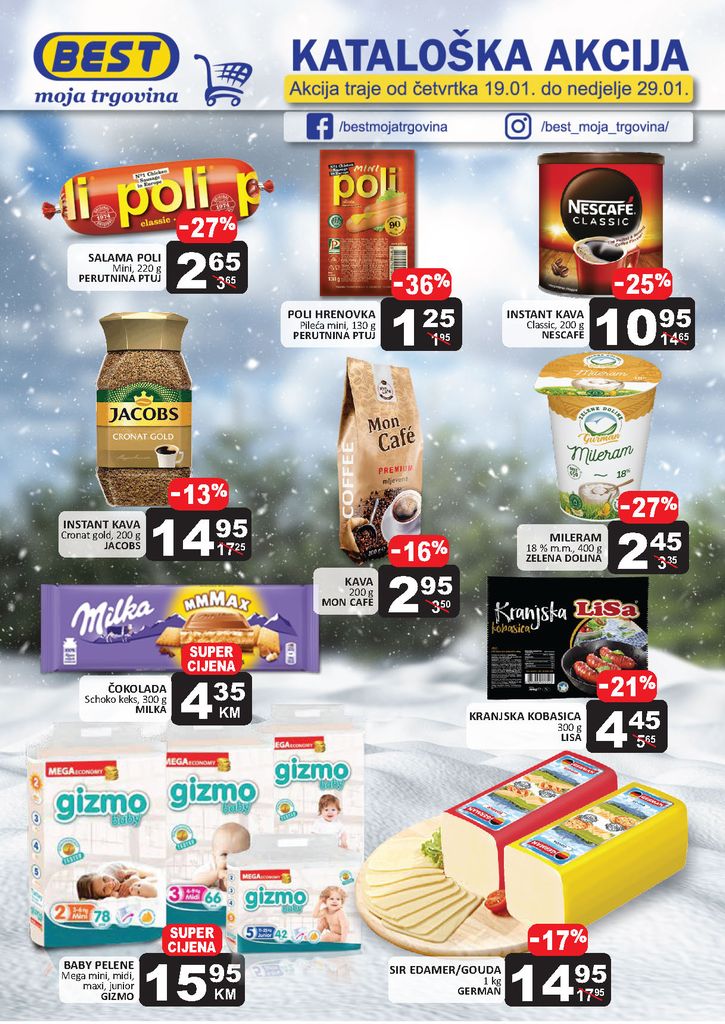 BEST katalog JANUAR 2023. BEST akcija traje od 20.1. do 29.1.2023. BEST katalog 01