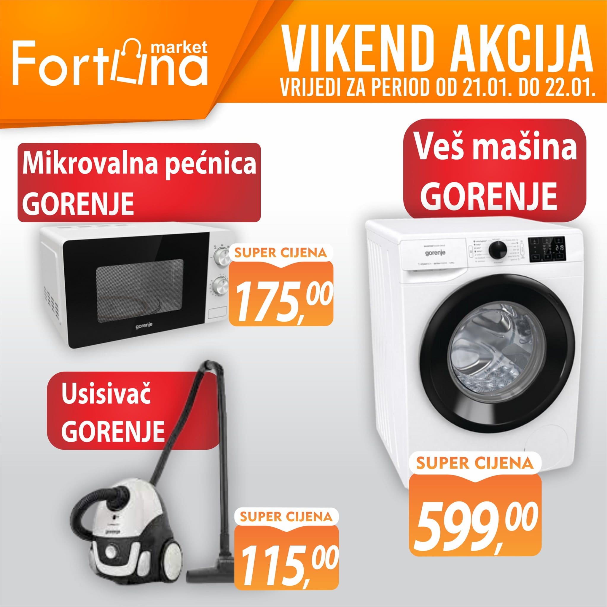 FORTUNA Vikend akcija JANUAR 2023. Snizenje traje 21.1. i 22.1.2023. FORTUNA Vikend akcija 05