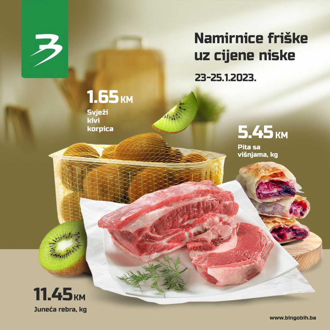 BINGO akcija JANUAR 2023. Snizenje traje do 23.1. do 25.1.2023. 01