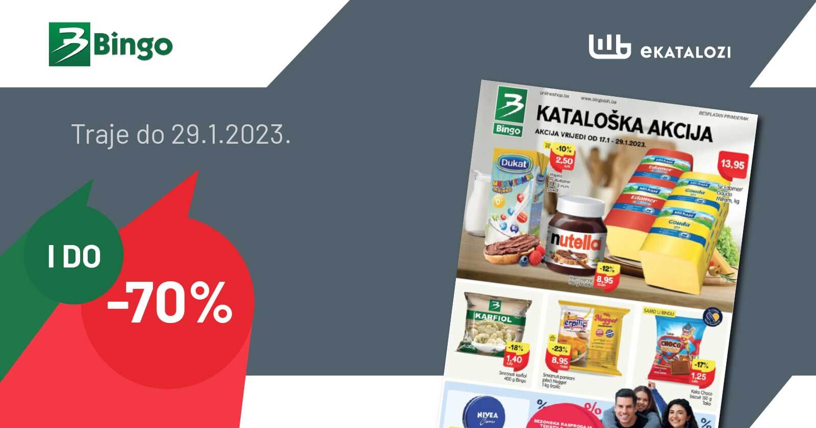 BINGO katalog JANUAR 2023. Nova BINGO akcija traje od 17.1. do 29.1.2023. 1