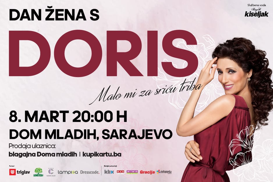Doris Dragović nastupit će u Sarajevu nakon više od 20 godina