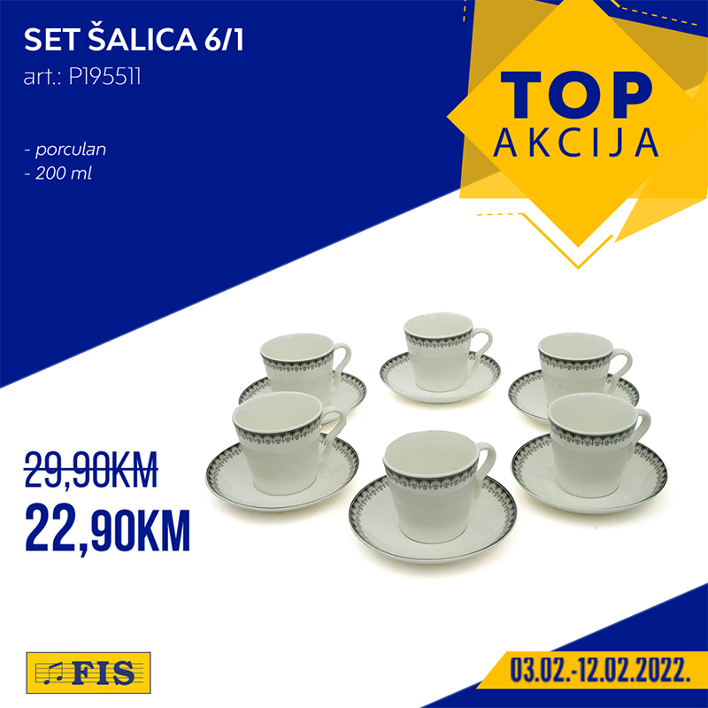 FIS Top akcija februar 2023. Snizenje traje do 12.2.2023. FIS Top akcija 16