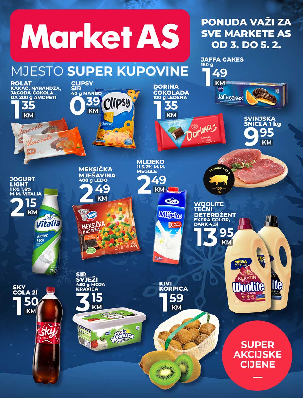 MARKET AS Vikend akcija FEBRUAR 2023. Snizenje traje do 5.2.2023. MARKET AS vikend akcija