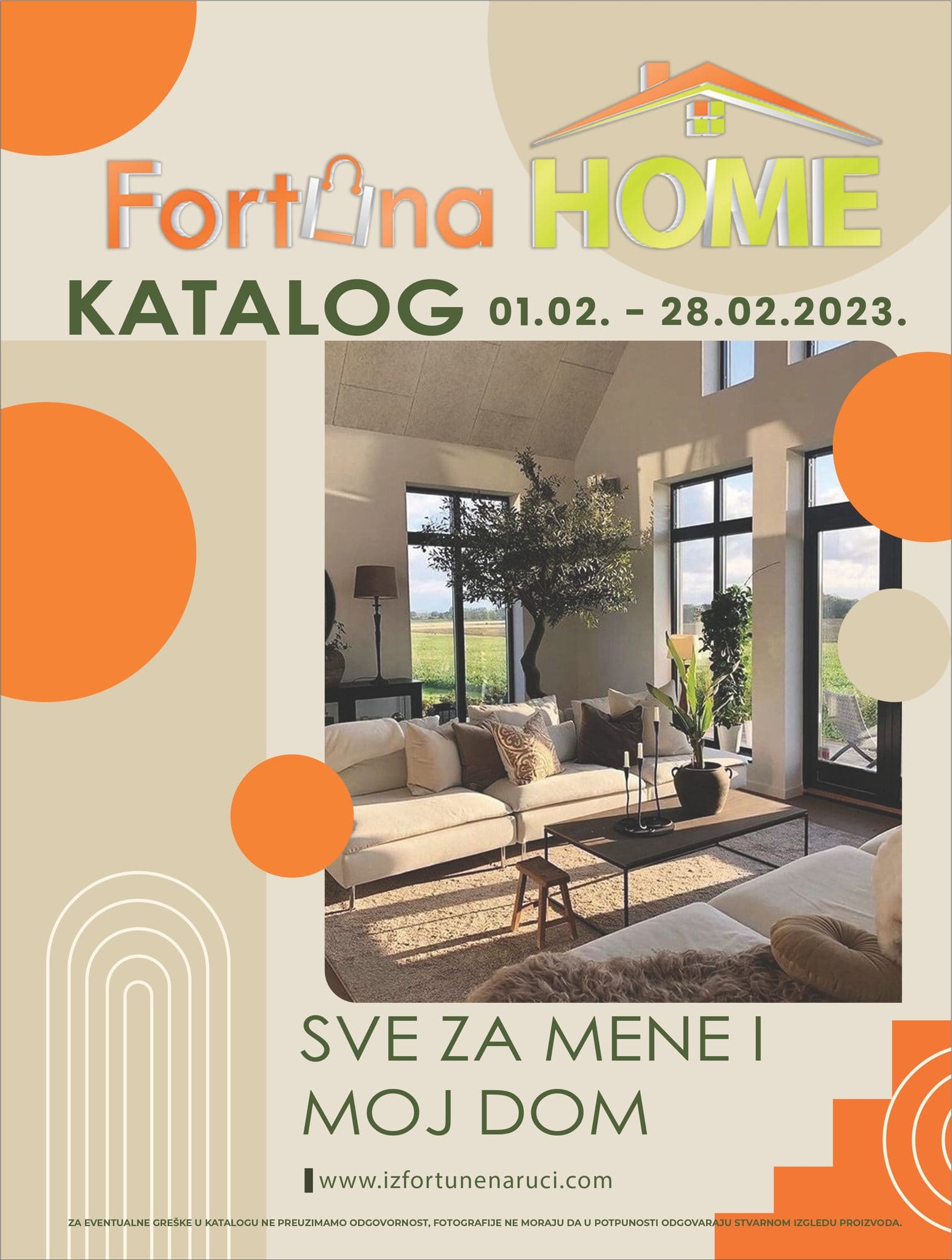 FORTUNA HOME katalog FEBRUAR 2023. Akcija traje do 28.2.2023. FORTUNA HOME katalog 01