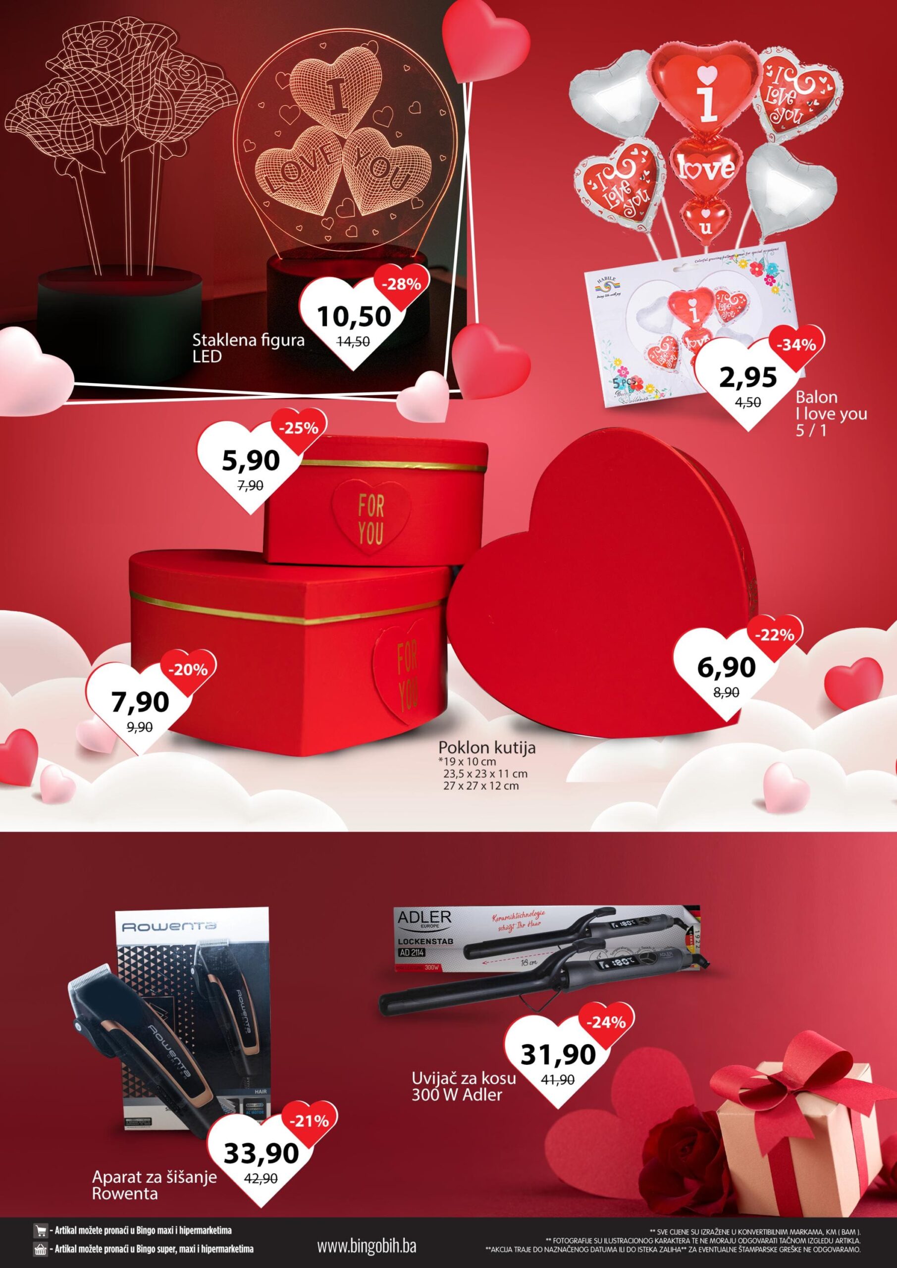 BINGO katalog Valentinovo FEBRUAR 2023. Akcija traje od 8.2. do 14.2.2023. BINGO katalog Valentinovo 06