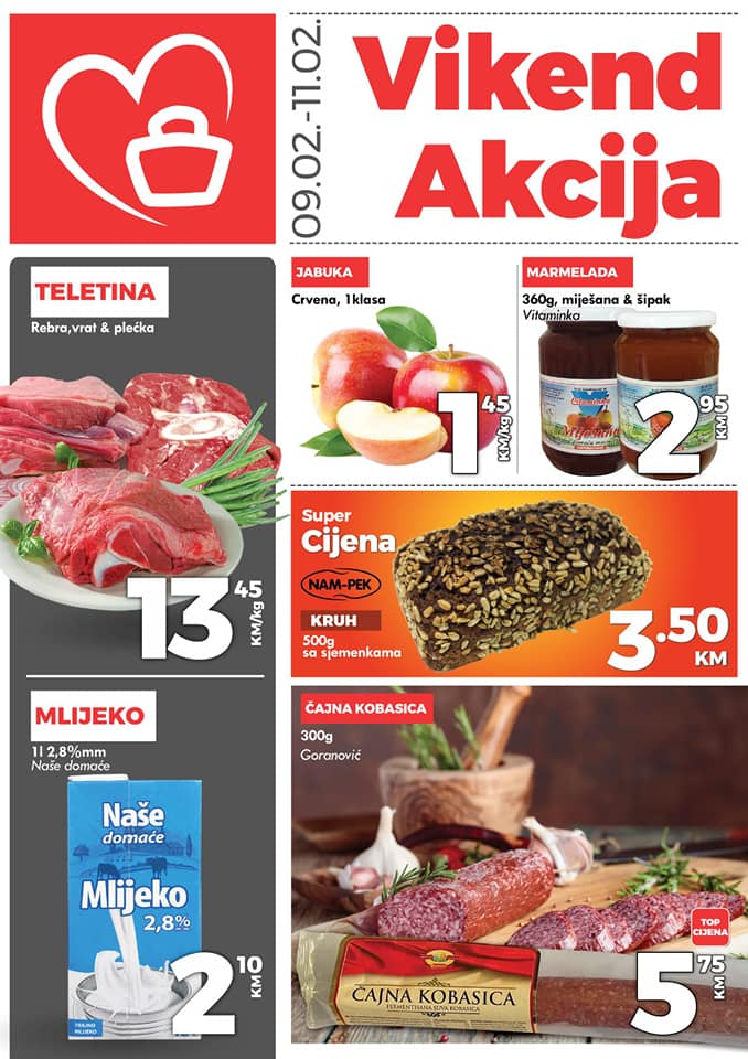 NAMEX Vikend akcija FEBRUAR 2023. Snizenje traje od 9.2. do 11.2.2023. NAMEX vikend akcija 01