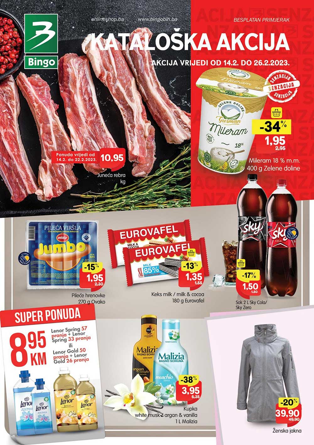 BINGO katalog FEBRUAR 2023. Akcija traje od 14.2. do 26.2.2023. page 0001