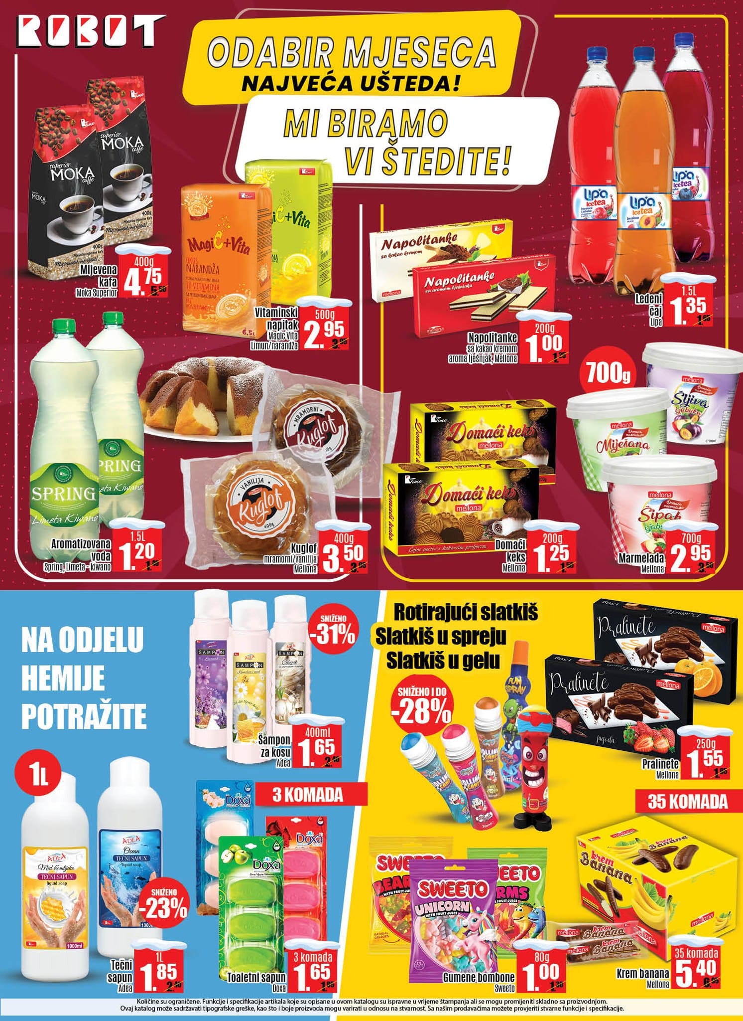 ROBOT akcija FEBRUAR 2023. Katalog traje do 28.2.2023. ROBOT katalog 07