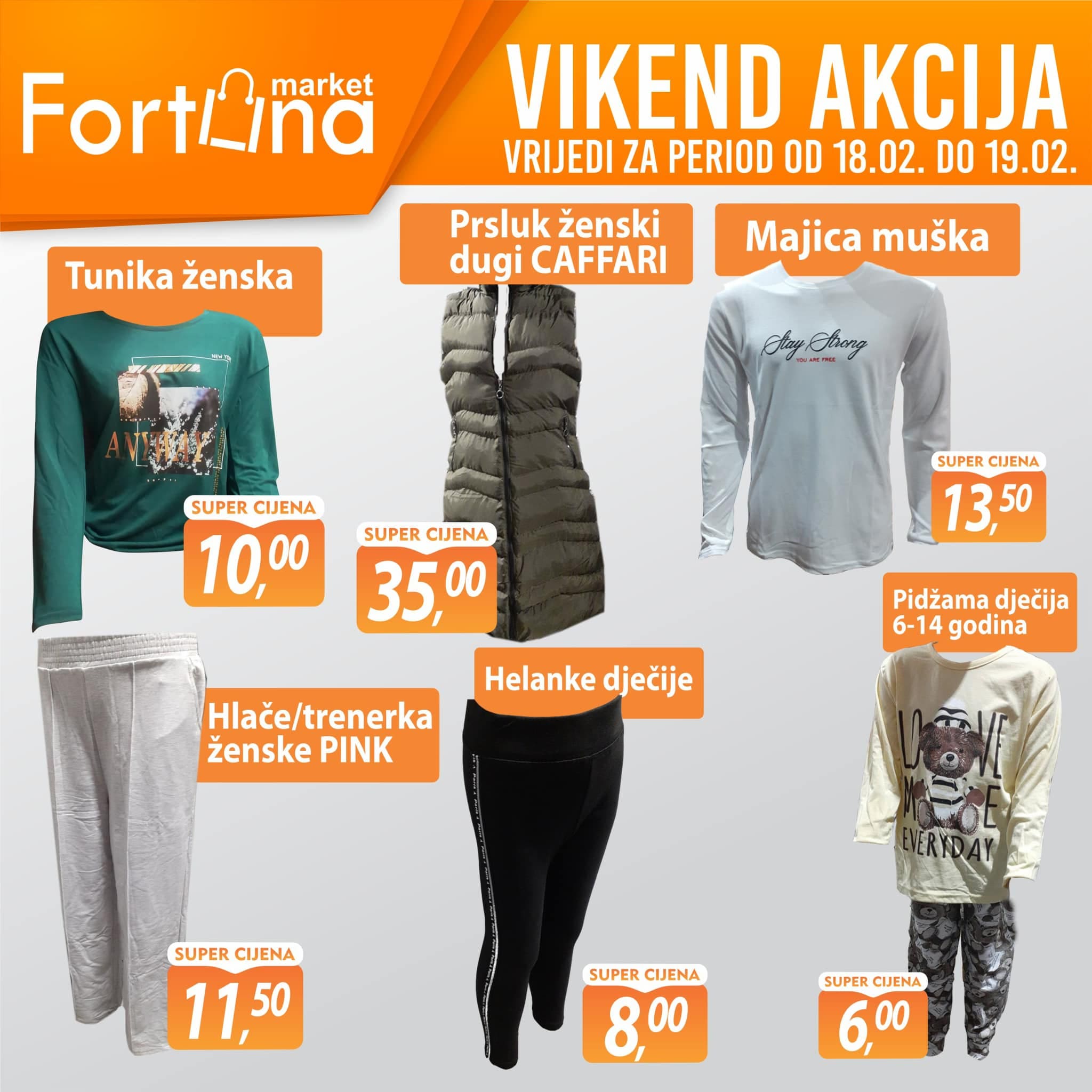 FORTUNA Vikend akcija FEBRUAR 2023. Snizenje traje 18.2. i 19.2.2023. FORTUNA Vikend akcija 06