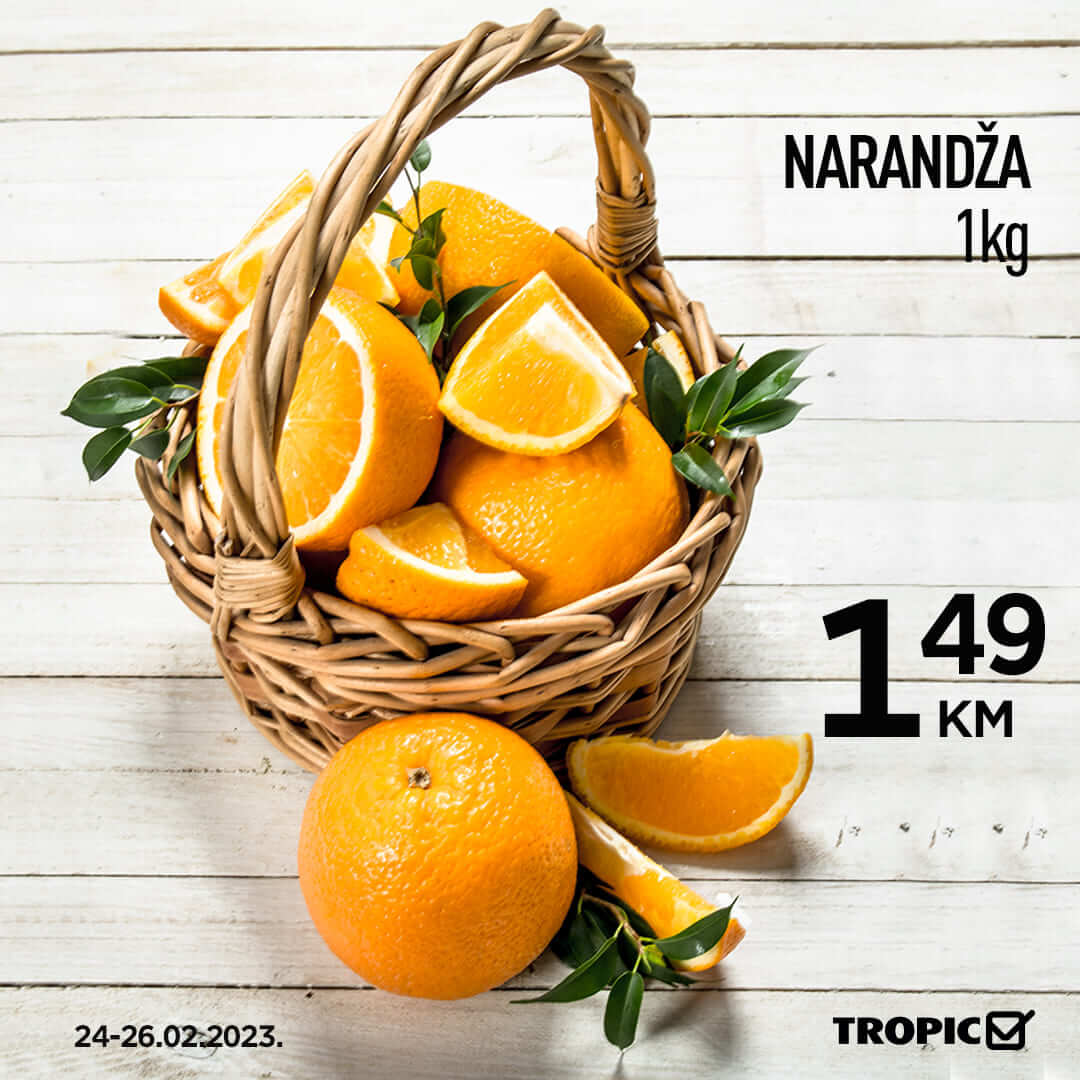 TROPIC Vikend akcija februar 2023. Snizenje traje do 26.2.2023. TROPIC Vikend akcija 02 TROPIC Vikend akcija februar 2023. Snizenje traje do 26.2.2023. TROPIC Vikend akcija 02