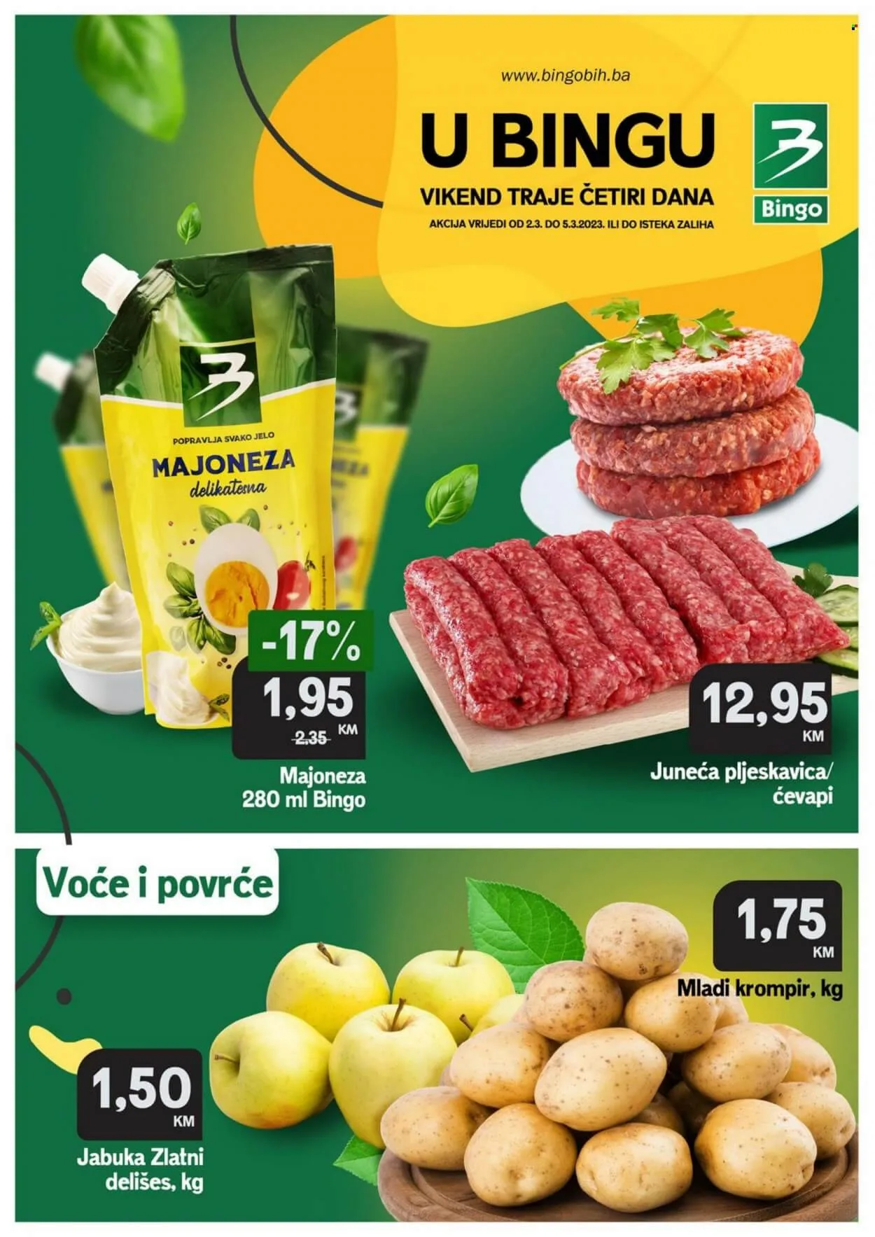 BINGO Vikend akcija ▷【Sniženje do 44%】 MART 2023. super akcija od 2.3. do 5.3.2023.