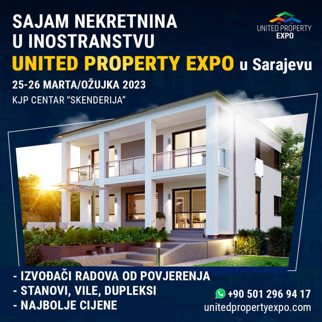 <strong>U Sarajevu će se održati izložba inostrane nekretnine United Property Expo 2023</strong>