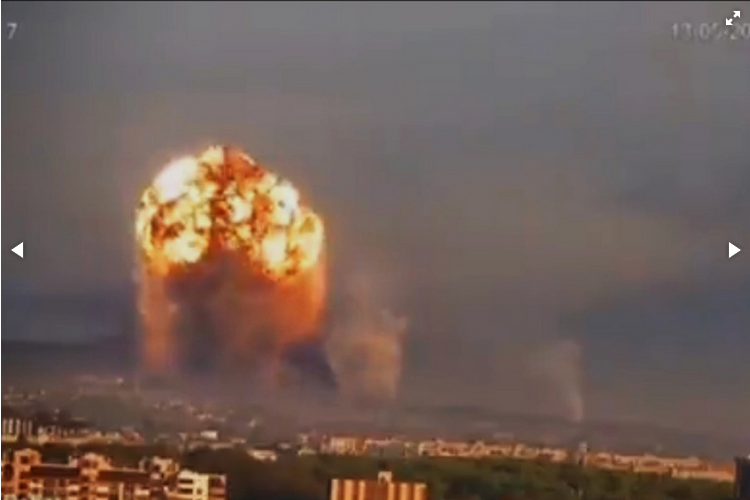 velika katastrofa na pomolu, radioaktivni oblak iznad ukrajine! rusi raketirali skladište municije, visok nivo radijacije