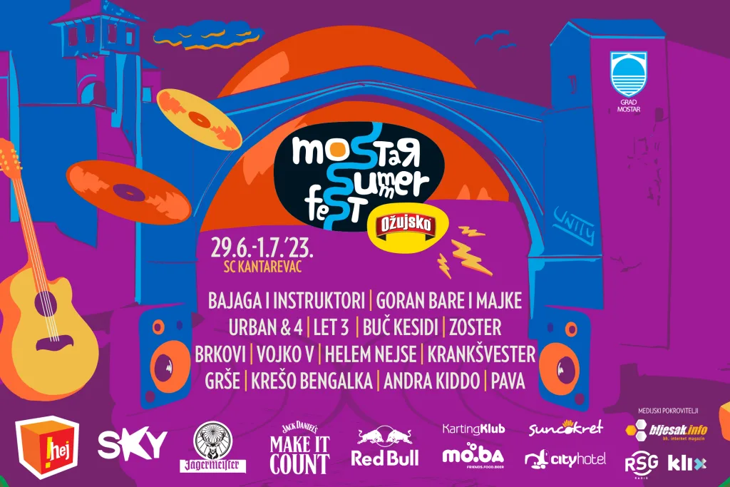 Dodatni sadržaji Mostar Summer Festa 2023: chillanje kao način života i kako više uživati u festu