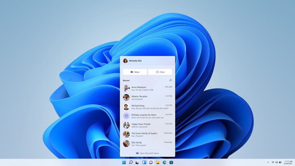 Kratki vodič za Windows korisnike koji žele prijeći na Mac računala timovi razgovaraju na Windowsima 11