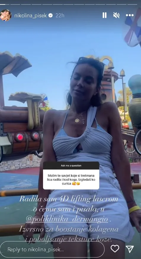 Tajne ljepote Nikoline Pišek: Otkrila na kojim je kozmetičkim zahvatima bila i na šta joj miriše omiljeni parfem