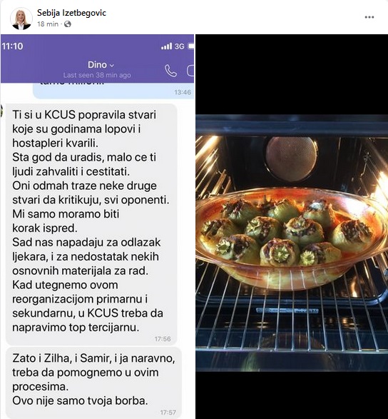 sebija izetbegović objavila poruke elmedina konakovića