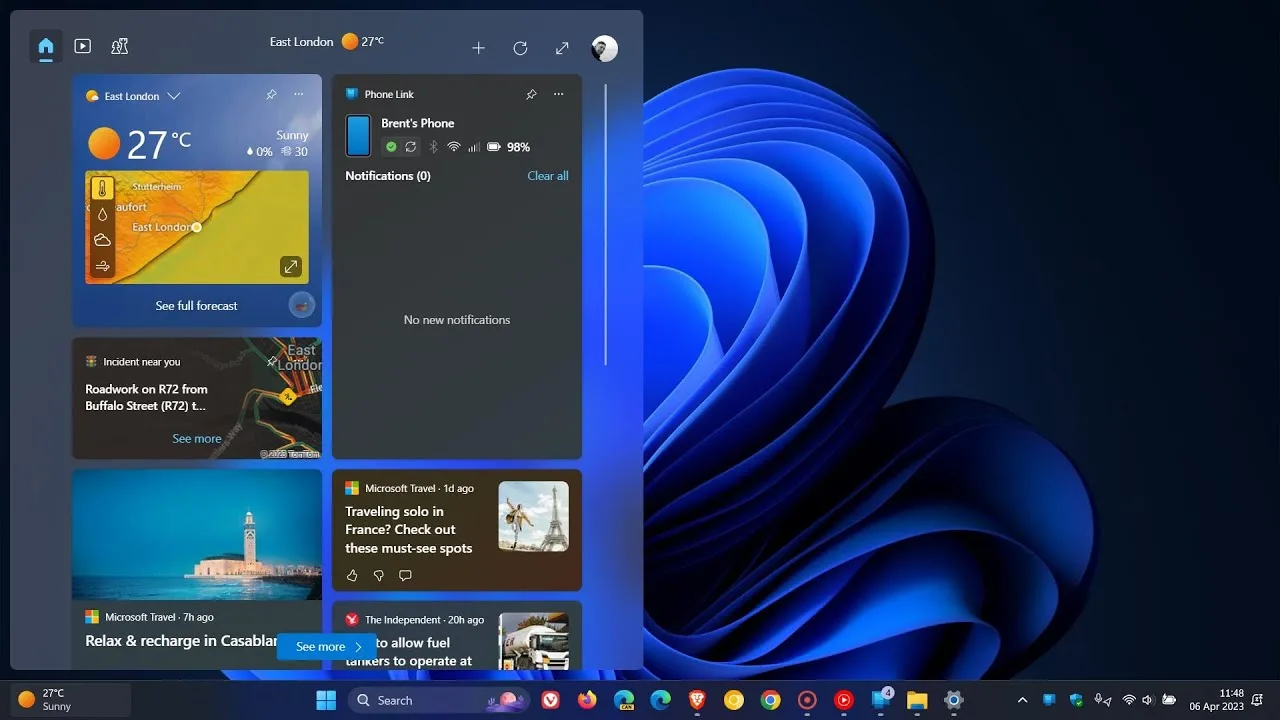 widget za telefonsku vezu