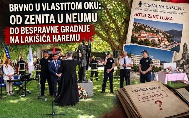 Brvno u vlastitom oku: Od Zenita u Neumu do bespravne gradnje na Lakišića haremu