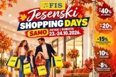 FIS Jesenski Shopping Days – dva dana odličnih popusta i još povoljnije kupovine!