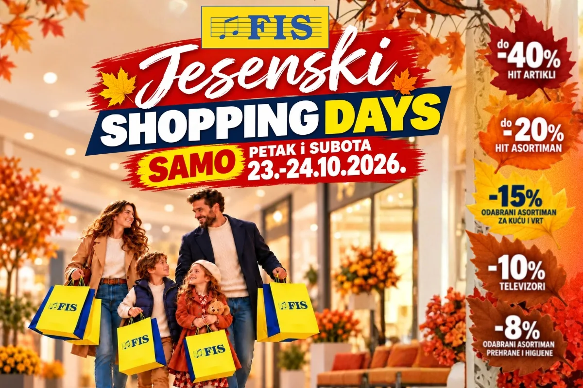 FIS Jesenski Shopping Days – dva dana odličnih popusta i još povoljnije kupovine!