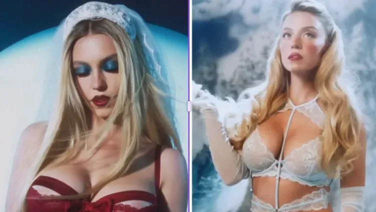 Ma jesu li to blagdani uranili? Sydney Sweeney kao Baka Mrazica, ali u donjem rublju (VIDEO)