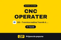 GS – Tvornica mašina Travnik d.o.o. zapošljava: CNC OPERATER (Travnik)