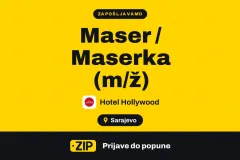 Hotel Hollywood zapošljava: Maser / Maserka (m/ž) (Sarajevo)